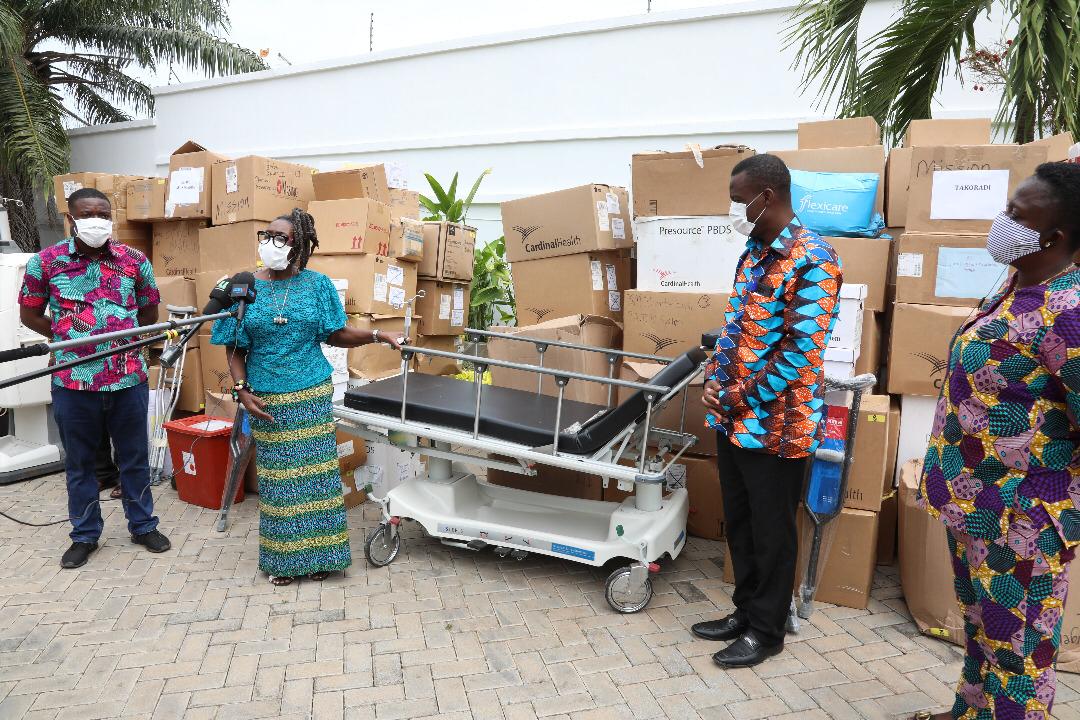 First lady,brain project donate hospital equipment,PPES to needy institutions