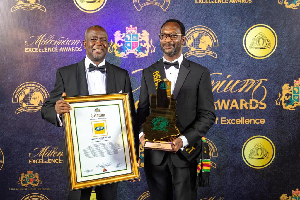 MTN Ghana Adjudged Business Of The Decade By Millennium Excellence Foundation