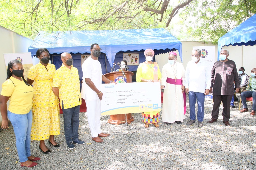 MTN Ghana Foundation Contributes A Total Of 10M To Support Gov’t’s Fight Against COVID-19