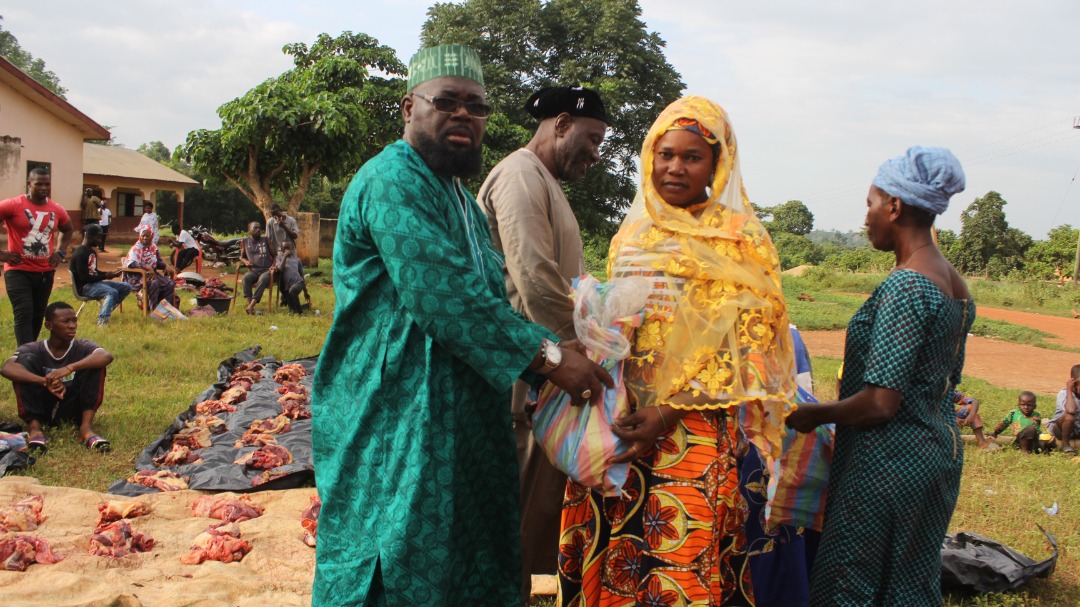 Philanthropist provides meat for 200 widows at Awrokrom