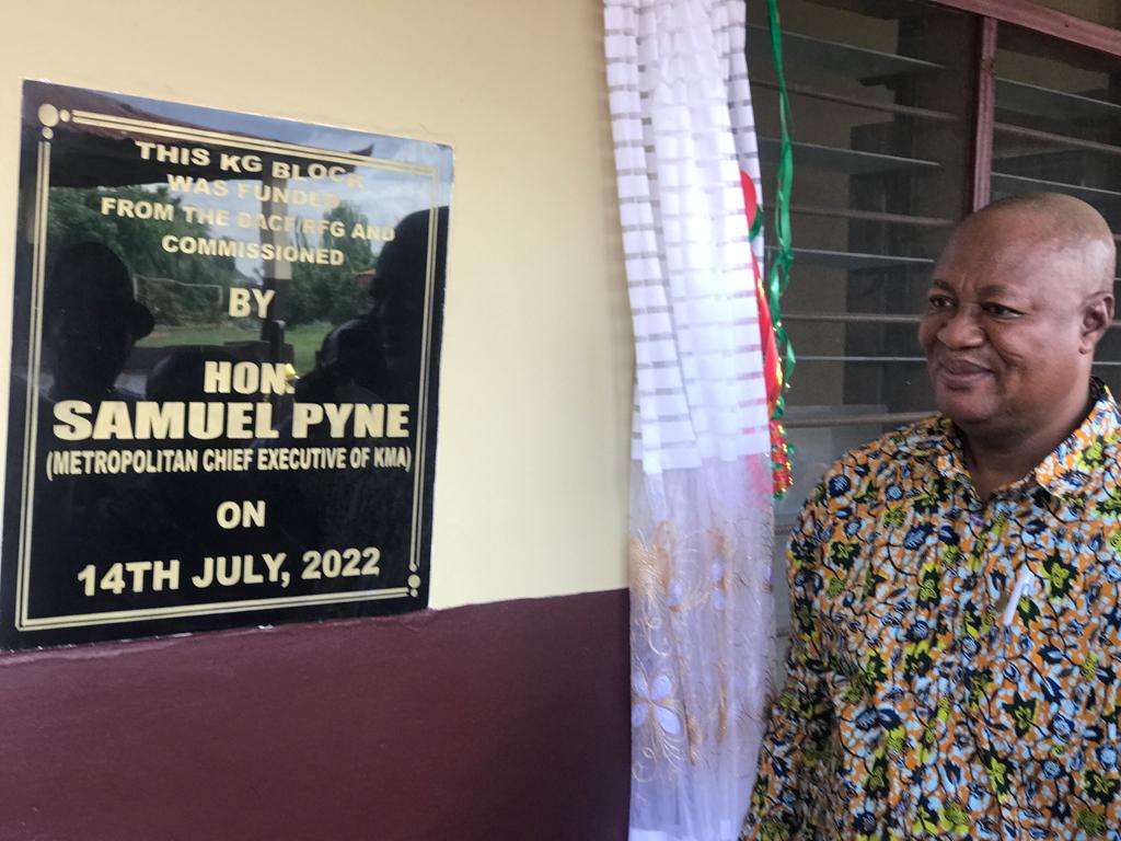 KMA commissions classrooms for two Nhyiaeso communities