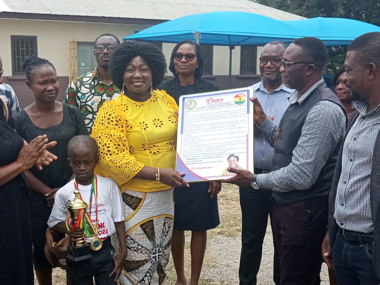 Mama Pat honored as champion of education in Asokwa