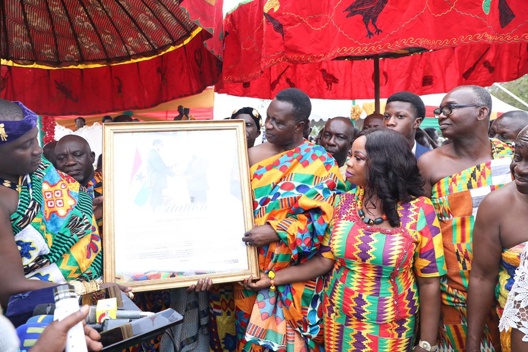 Education Minister Honoured By Chiefs, People Of Bosomtwe