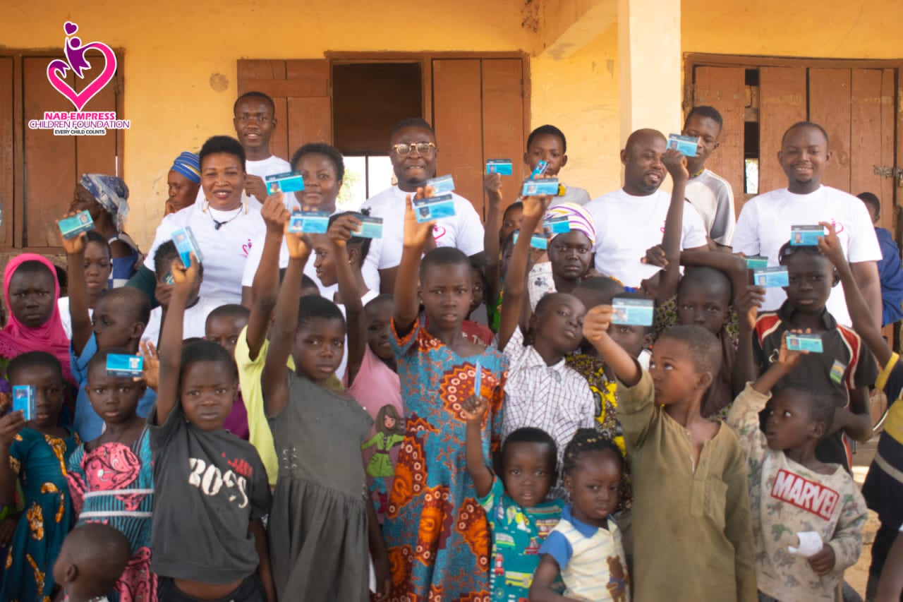NAB -Empress Children Foundation Registers Over 200 Children On NHIS