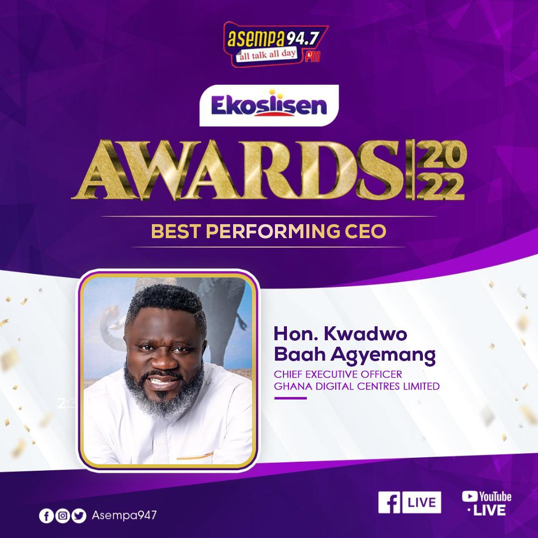 Kwadwo Baah Agyemang Wins Best Performing CEO Award 