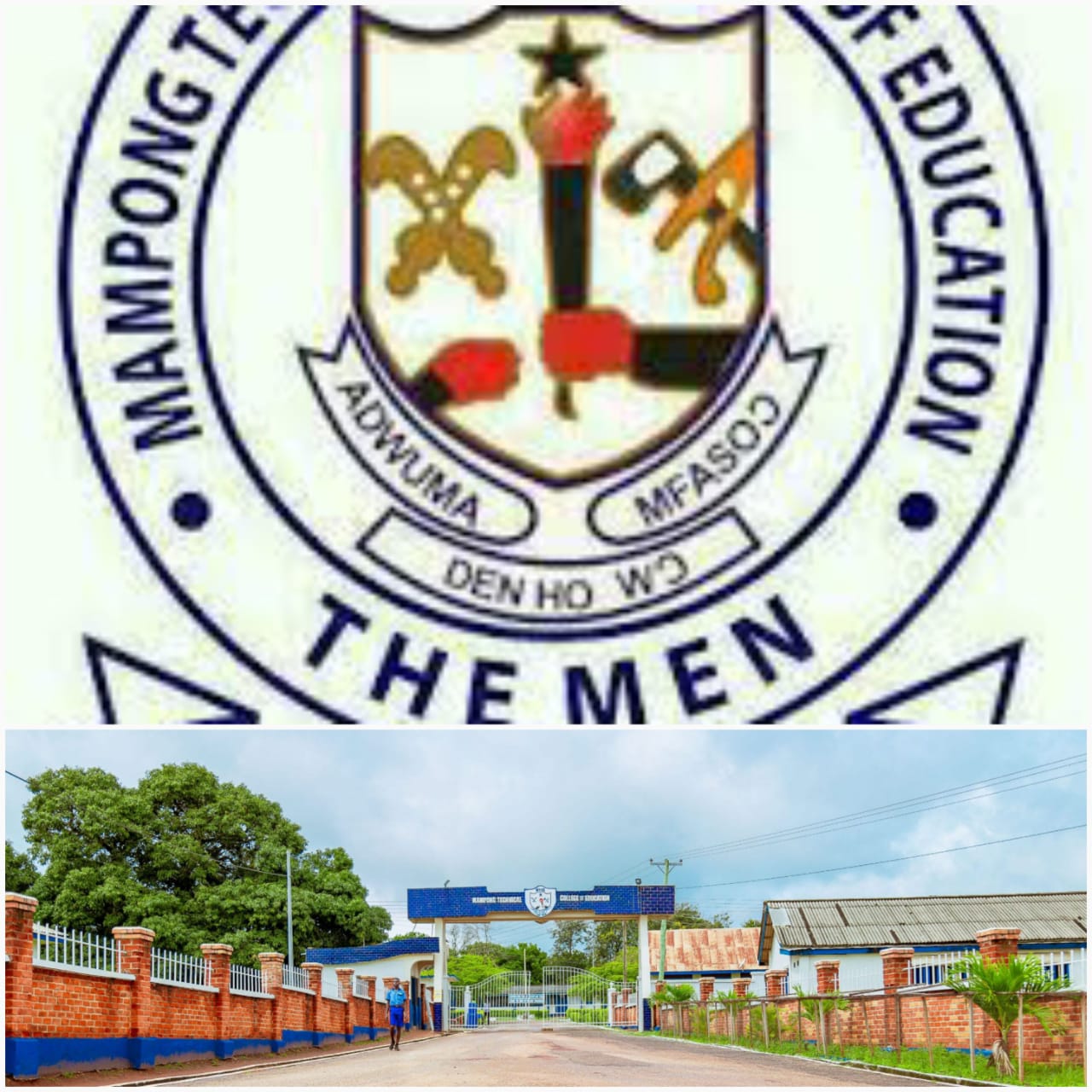 Students of Mampong Technical College of Education Report To School With Plastic Chairs