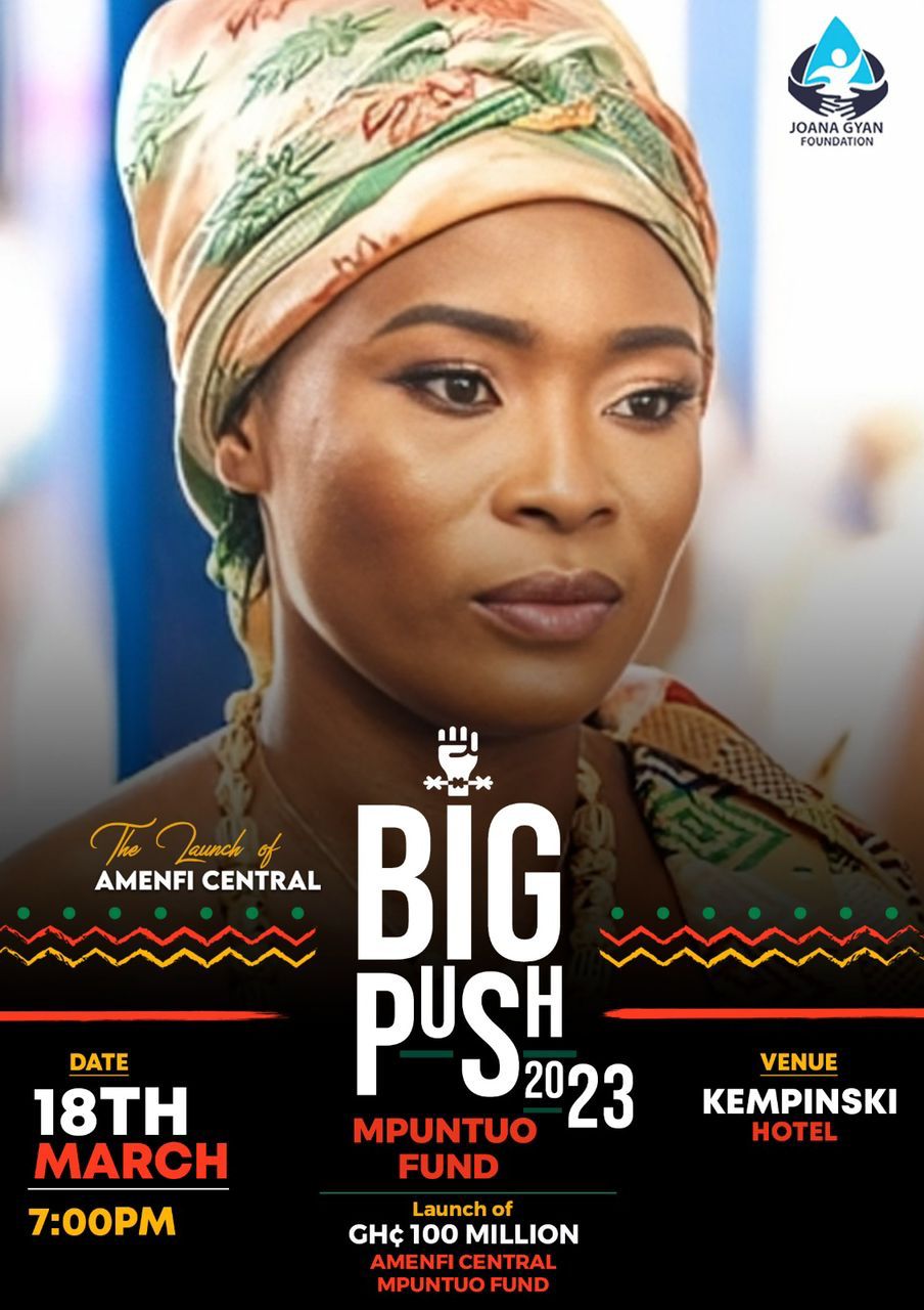Joana Gyan-Cudjoe Foundation Postpons ‘Big Push’ Official Launch Program